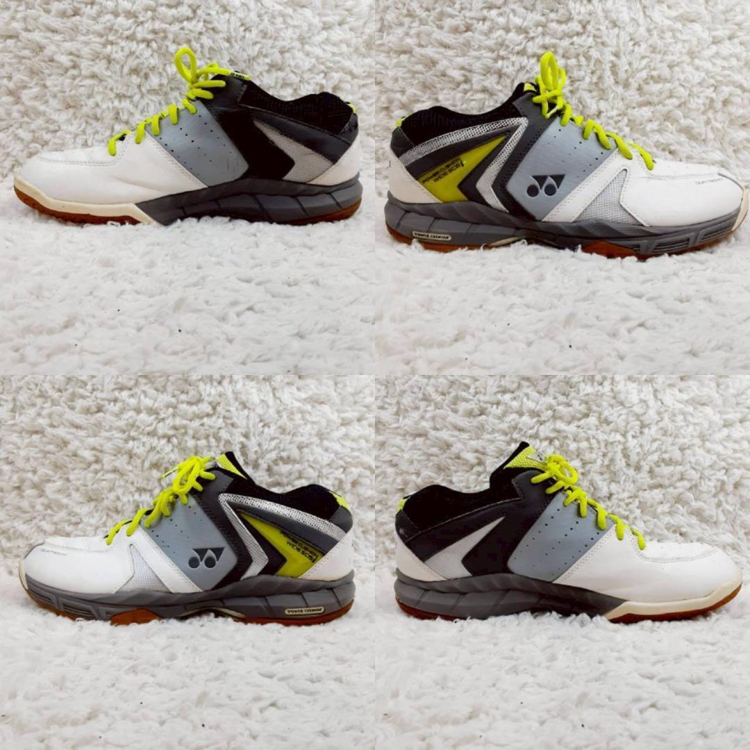 美品 29㎝◎YONEX ヨネックス バトミントンシューズ ホワイト グレー