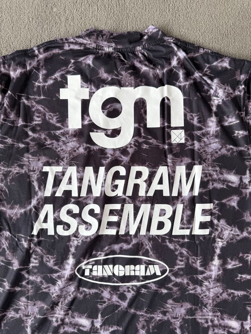 TANGRAM タングラム モックネック 半袖T タイダイ