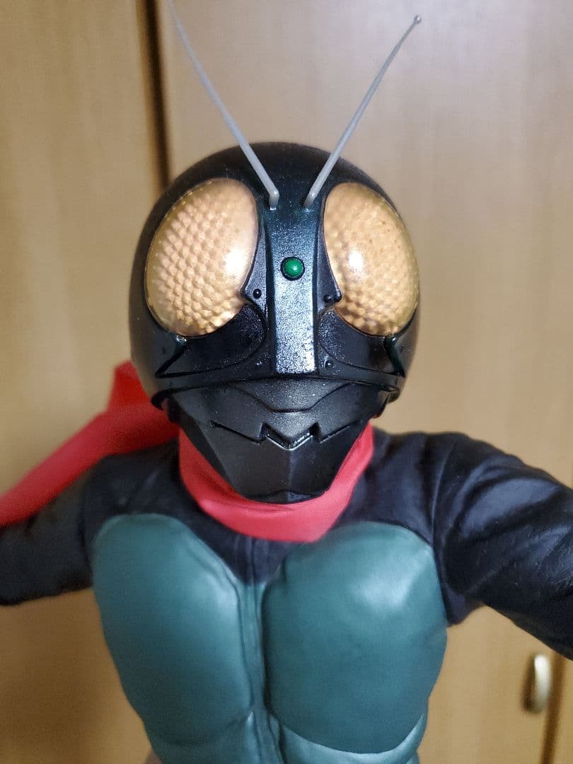 仮面ライダー 旧1号　ビニール製 フィギュア　ビッグサイズ　ソフビ　バンプレスト