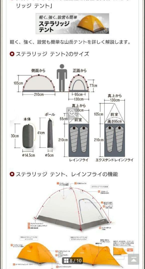 現行品 ステラリッジ2 モンベル グラウンドシート付き