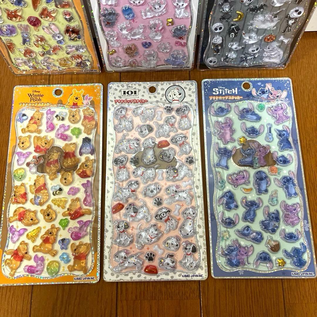 『正規品』プチドロステッカー　ディズニー　ナイトメア　ズートピア　マリー　6点