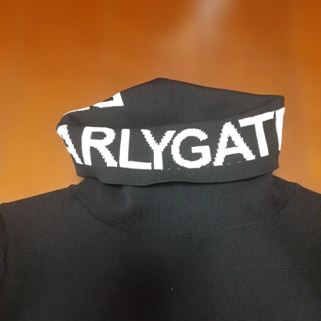 美品　PEARLYGATE　レディースゴルフ タートルネックセーター 黒 0