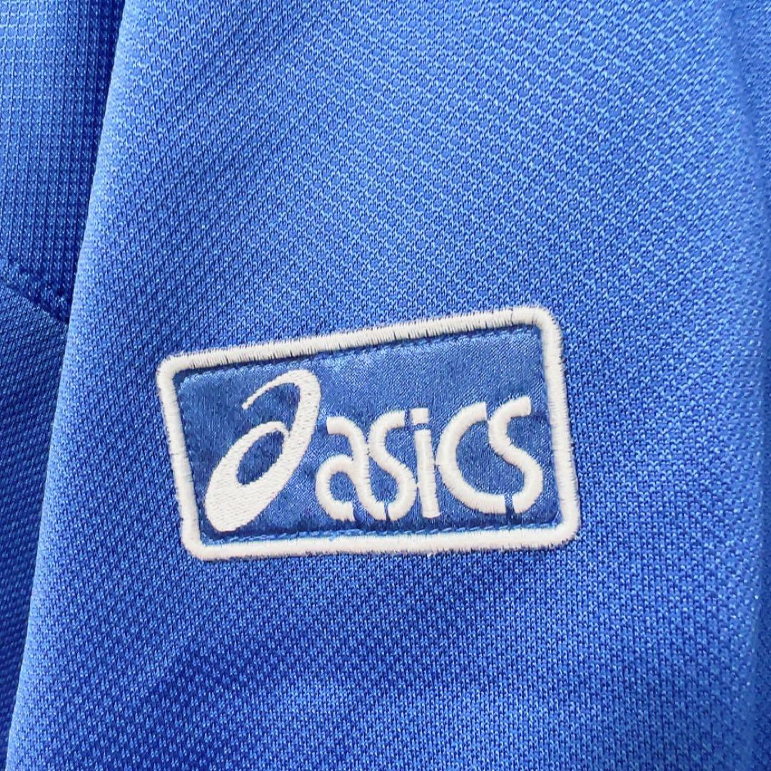 90s ASICS トラックジャケット 刺繍ロゴ 日本製 レトロ ジャージ