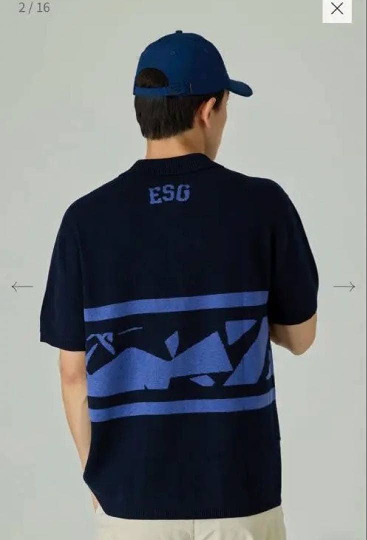 【美品】イーストサイドゴルフ　ニット ポロシャツ