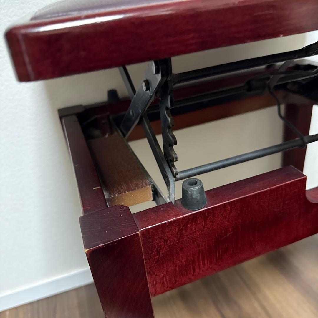 美品 ITO イトー ピアノ椅子 トムソン型 高低 希少 アンティーク レトロ