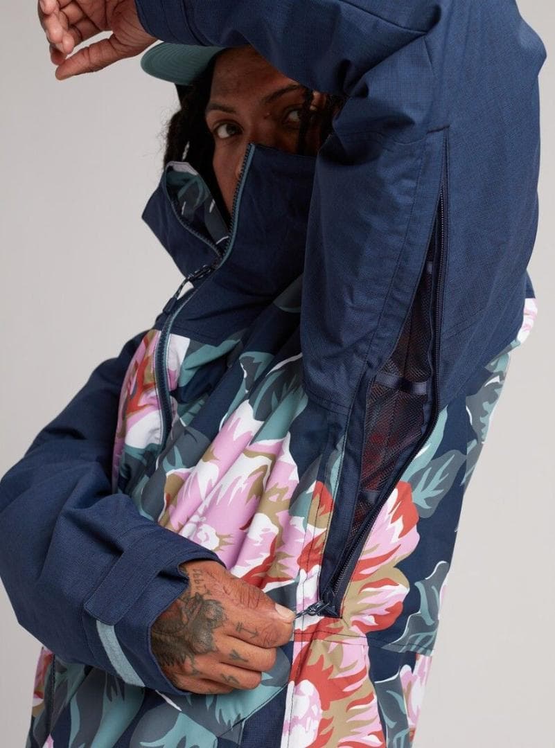 【美品】BURTON バートン 花柄 スノボウェア ジャケット L 希少 美品