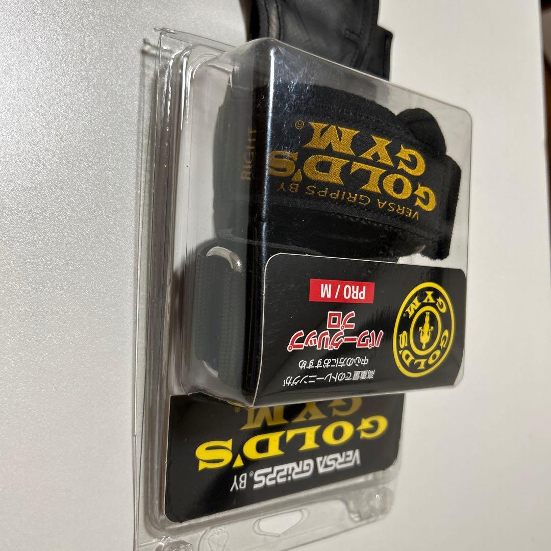 【新品未使用】ゴールドジム　パワーグリップ　プロ　Mサイズ