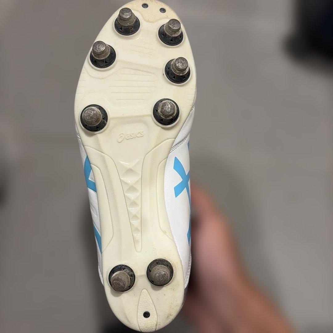 asics サッカーシューズ スパイク ホワイト/ブルー
