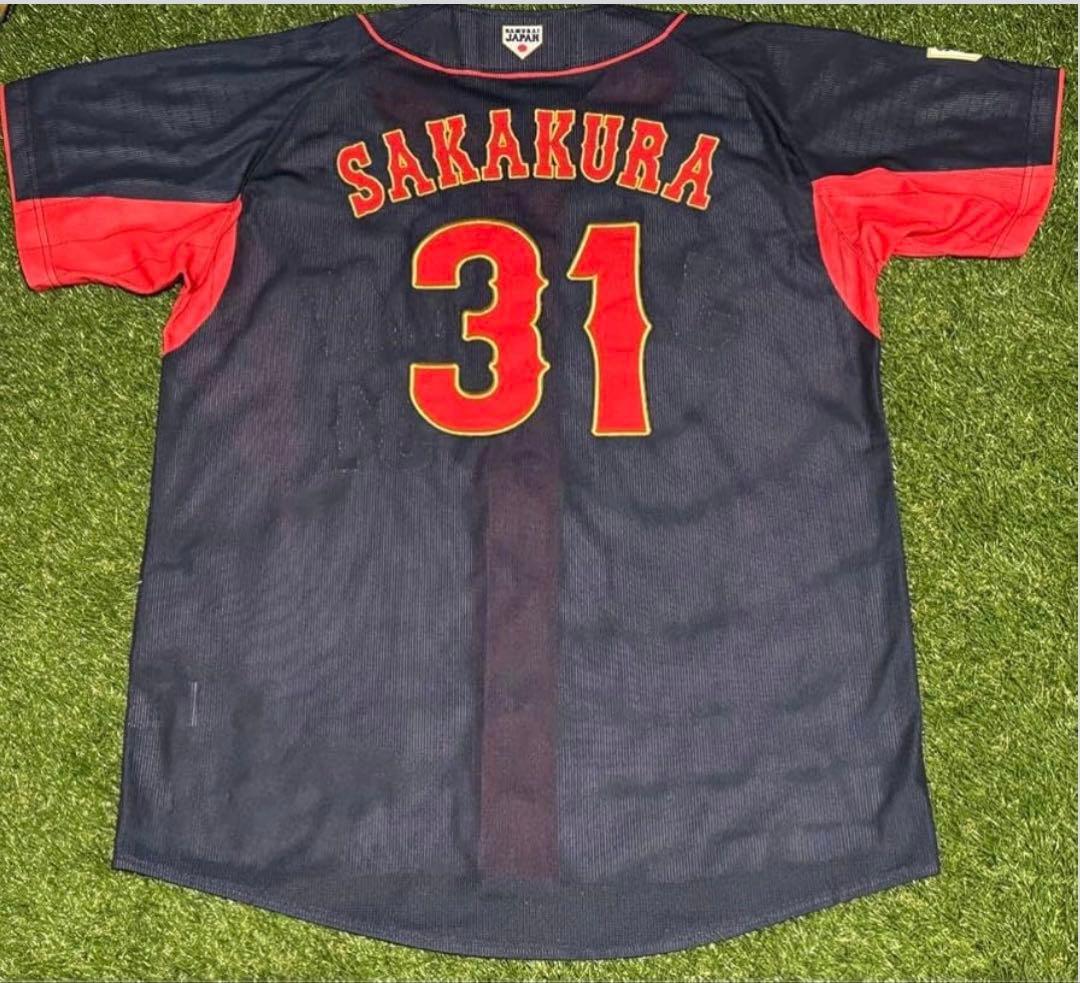 【新品】MIZUNO／坂倉将吾 侍ジャパン2024モデル レプリカユニフォームL
