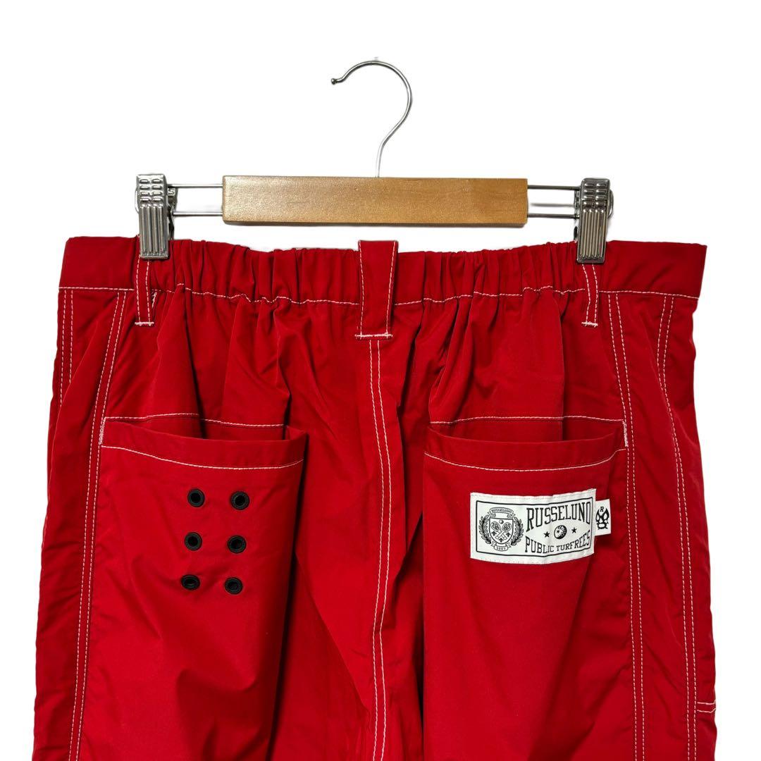 新品 ラッセルノ ゴルフ ウィンド ストップ ロング パンツ レッド XL 6