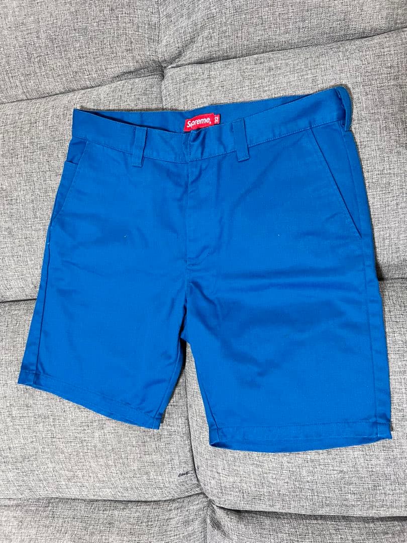 Supreme ショートパンツ 32 青