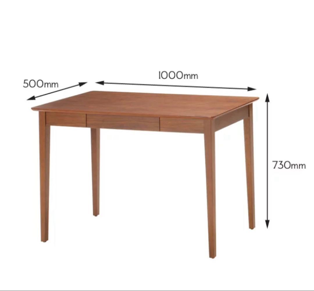 未使用品　北欧風　木製デスク　幅100㎝