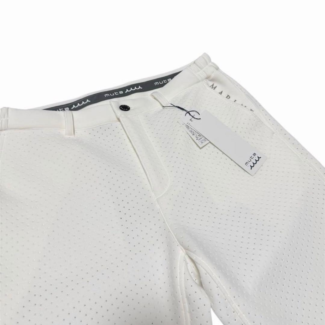 muta MARINE メンズ ゴルフ パンツ 白 L 新品