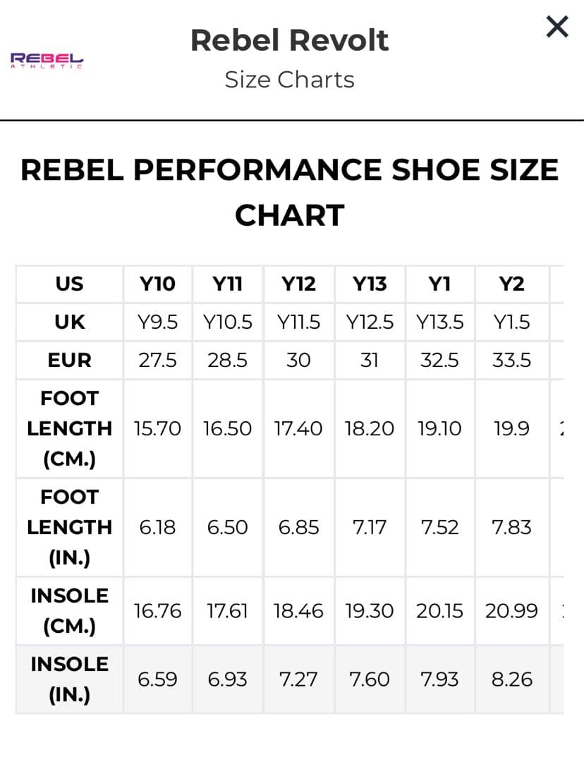 REBEL REVOLT REVOLT シューズ USサイズ Y2