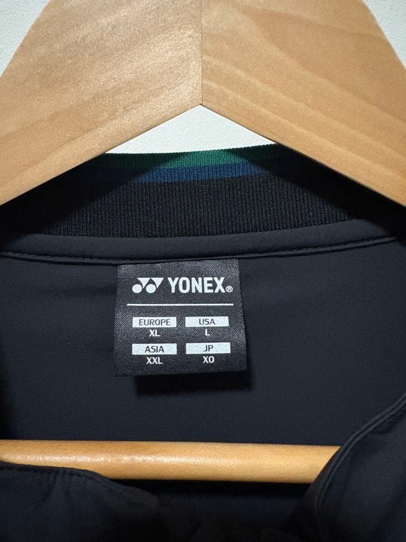YONEX テニス ユニウォームアップシャツ フィットスタイル ブラック XO