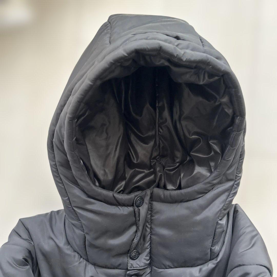 ATHLETA フード付きダウンコート 黒