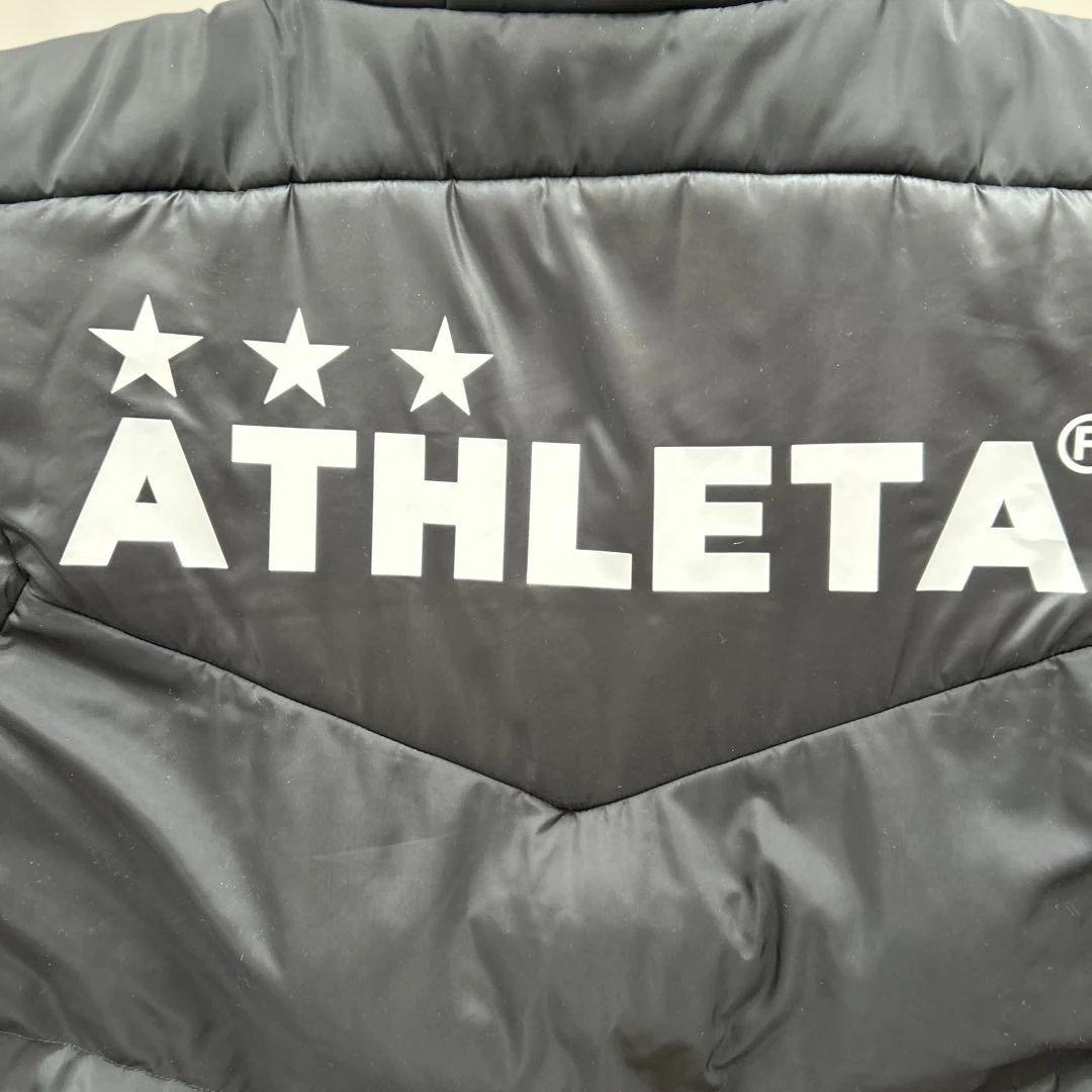 ATHLETA フード付きダウンコート 黒