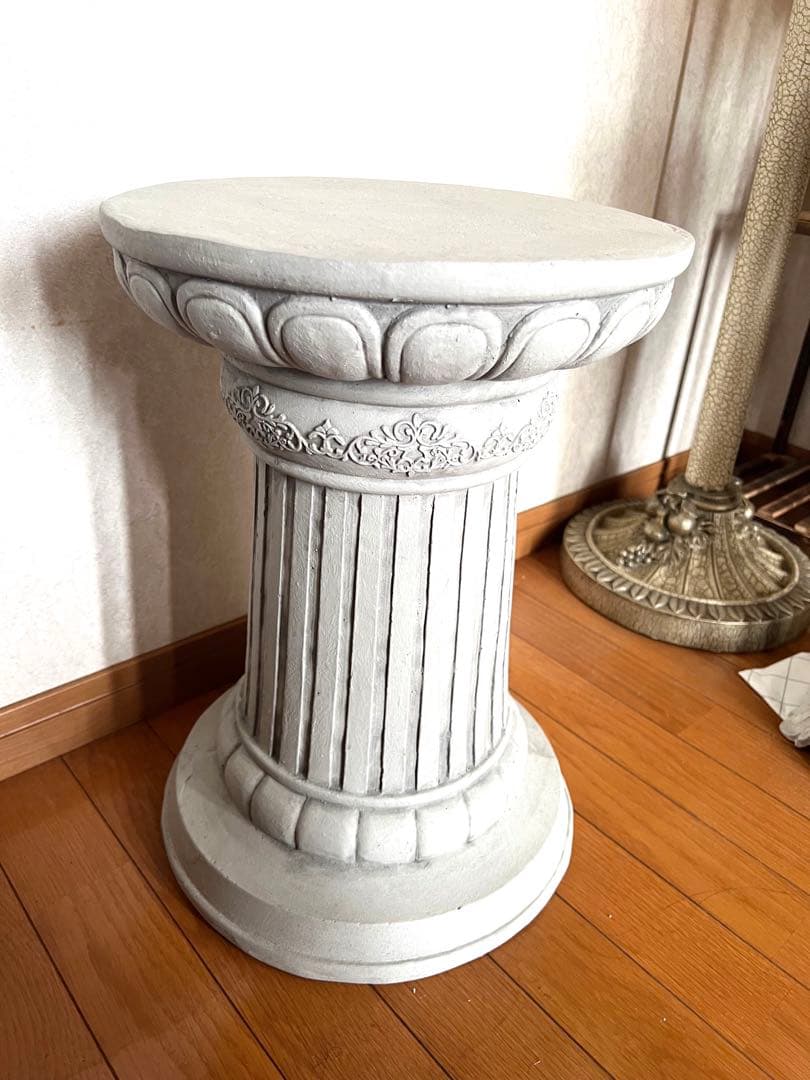 ローマ風フラワースタンド神殿コラムL 花台　アンティーク　新品