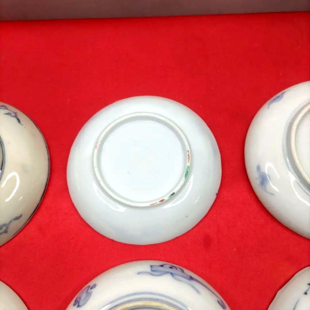 h*g様 有田焼伊万里焼古伊万里金彩色絵豆皿小皿なます皿4寸皿6種6客アソートセ