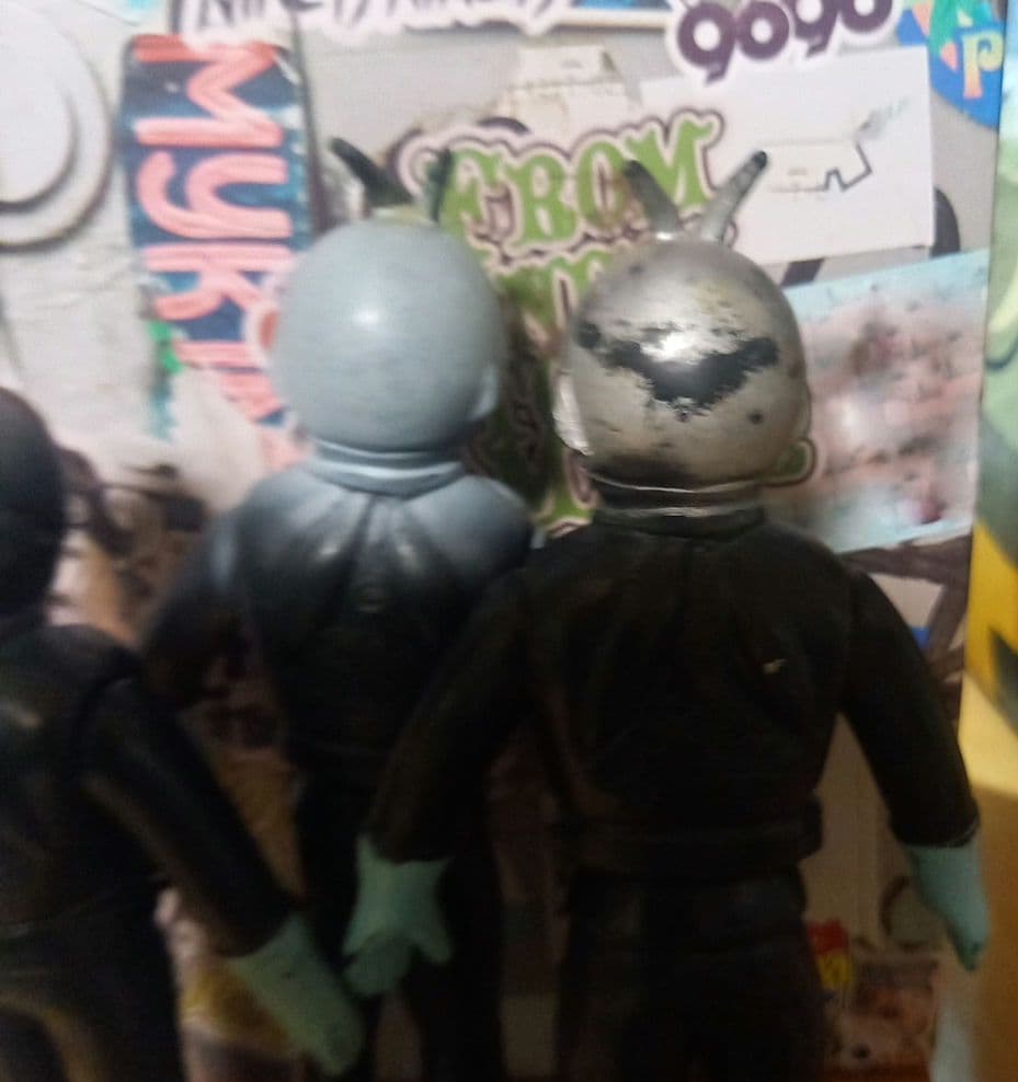 仮面ライダー ソフビ✨当時物✨３体セット✨昭和レトロ✨１９７０年代 ソフビ✨