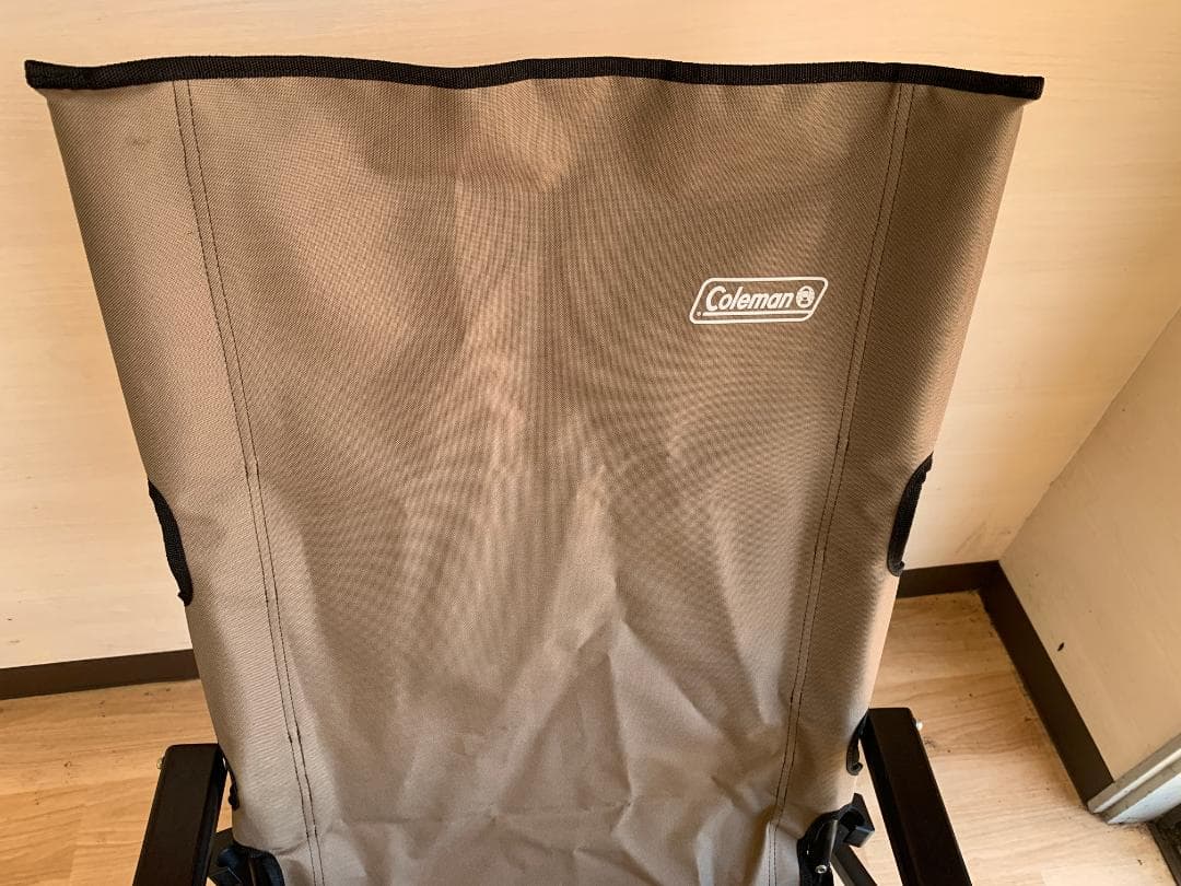コールマン レイチェア　グレージュ　座面シート新品張替え済み　カスタム
