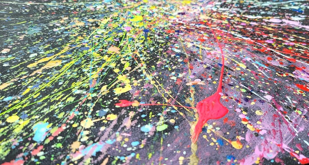私たちの存在X-Ⅱ / 抽象画 77×56㎝ B2 額縁セット 原画1点 モダン