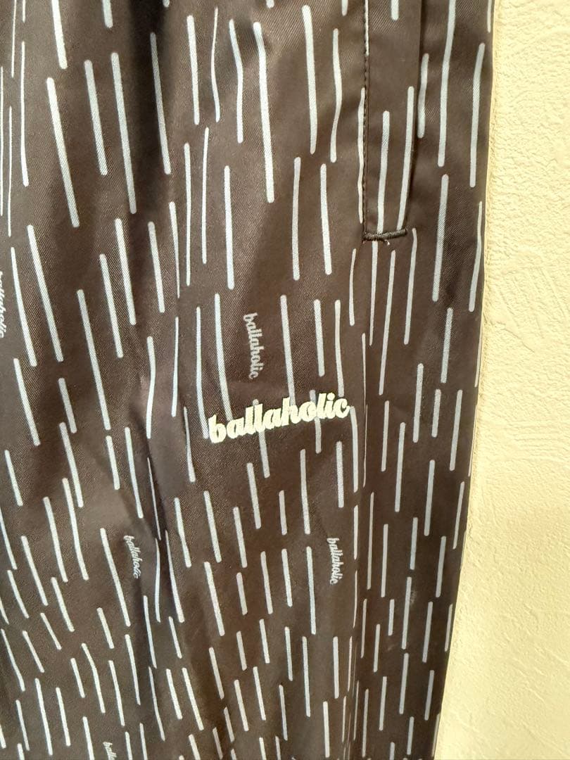 ballaholic ストライプパンツ ブラック