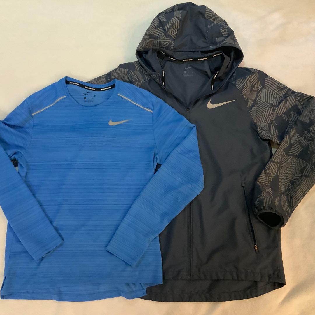 Nike RUNNING 長袖トップスとジャケット ２着セット　ユーズド