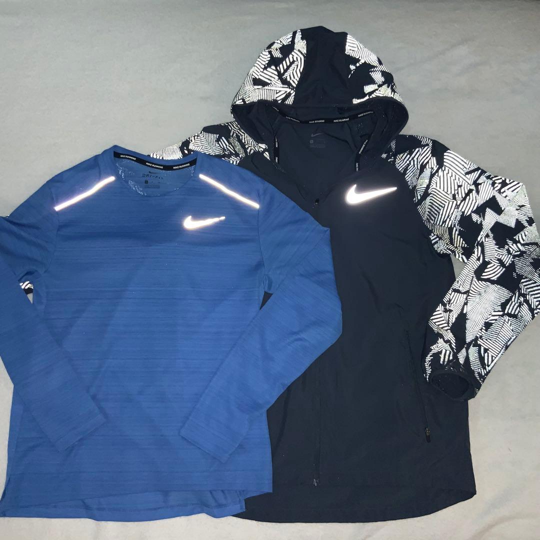 Nike RUNNING 長袖トップスとジャケット ２着セット　ユーズド