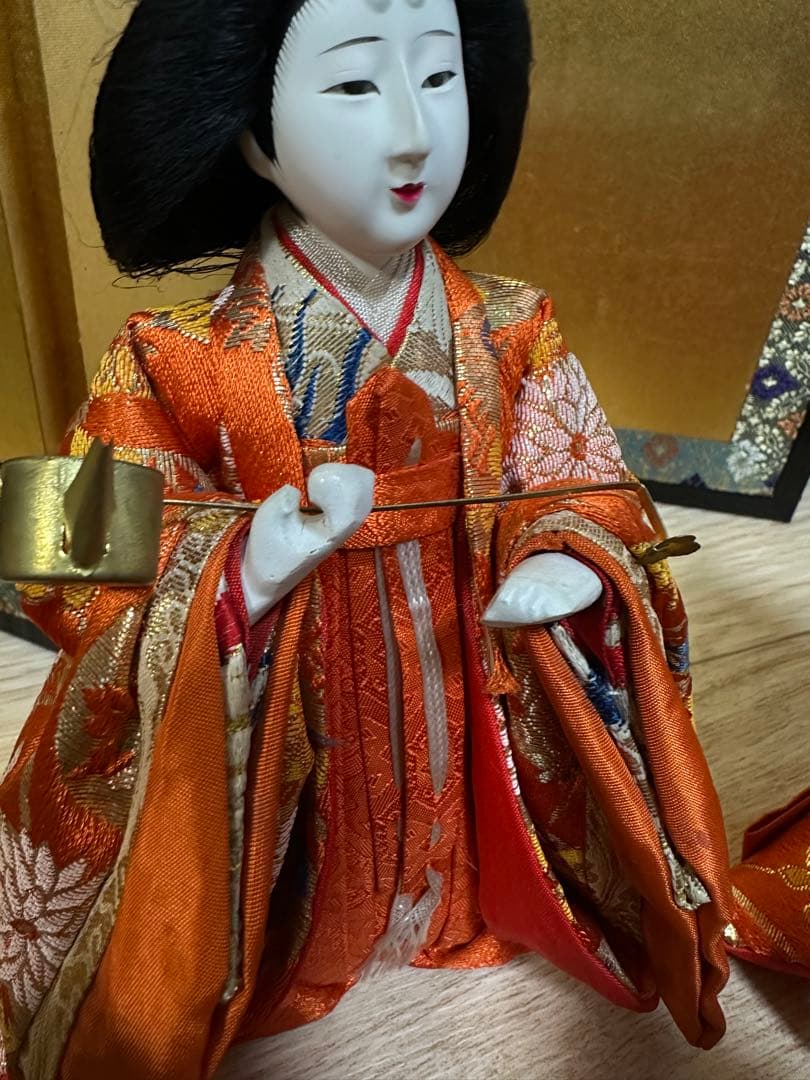 雛人形 五人囃子　三人官女　京人形　ヴィンテージ　レトロ　希少　衣装人形