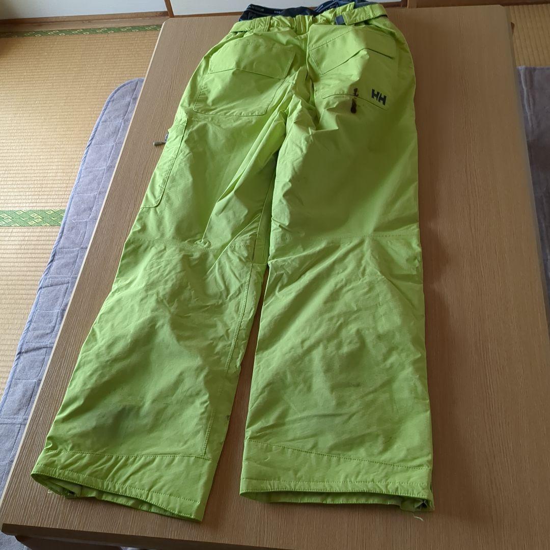 HELly Hansen 蛍光グリーン スノーボードウェア Lサイズ