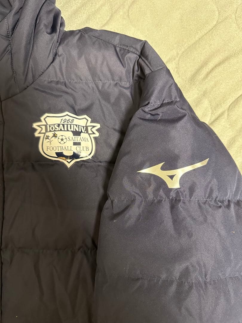 Mizuno サッカー ベンチコート Lサイズ ネイビー　大学サッカー