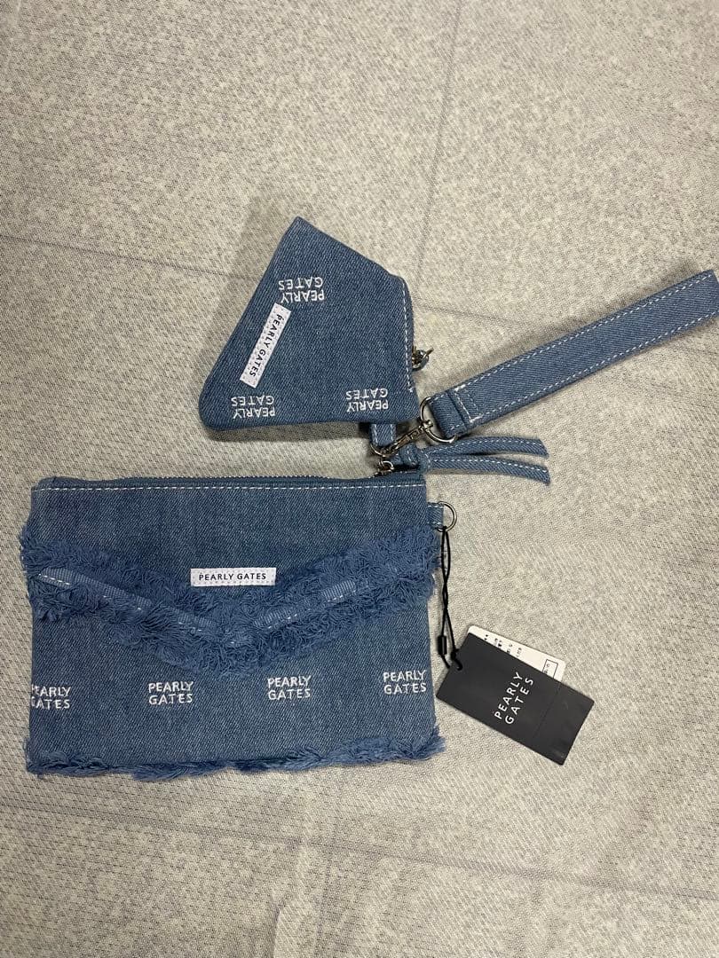 新品　PEARLY GATES デニムポーチ