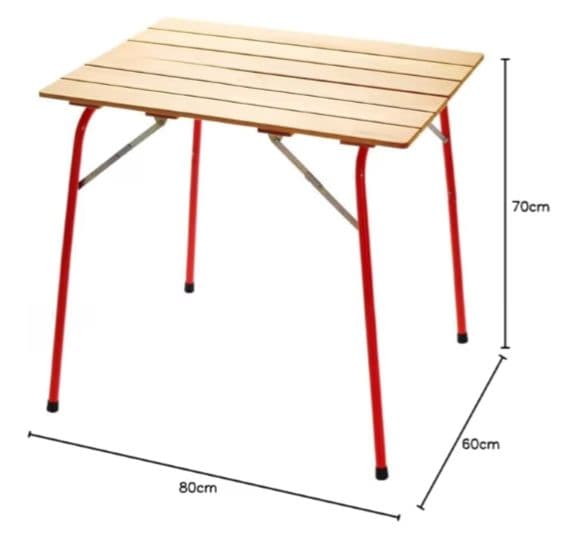 新品 CASTELMERLINO ハイ&ローキャンパーテーブル　80×60