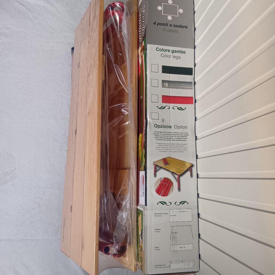 新品 CASTELMERLINO ハイ&ローキャンパーテーブル　80×60