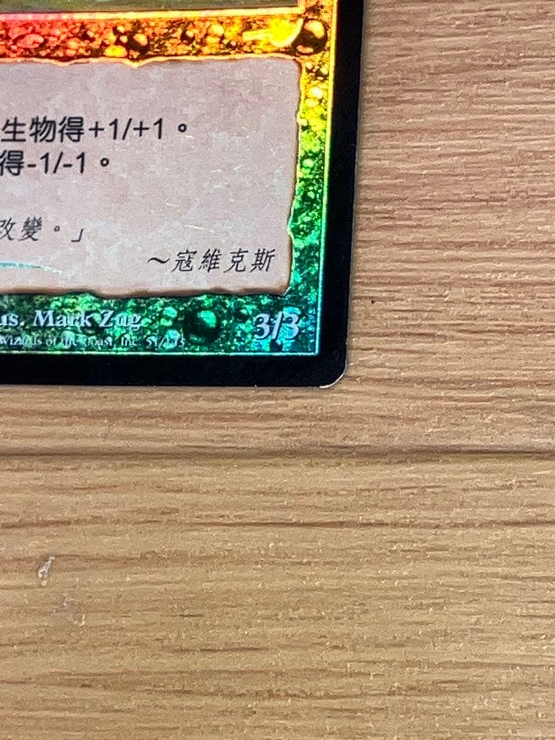 MTG『隆盛なるエヴィンカー』foil 中国語版　キズ有