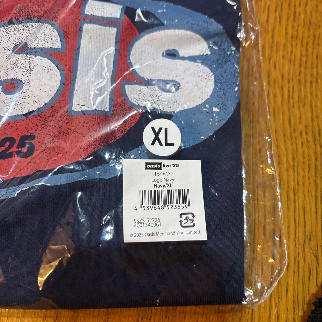 oasis XL ネイビー ロゴTシャツ　グッズ