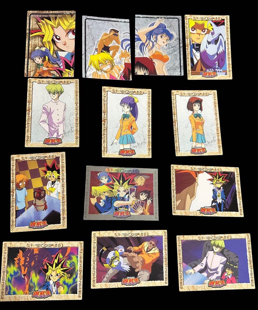 【美品】遊戯王 バンダイ版 キャラクターカード 13枚セット 当時物