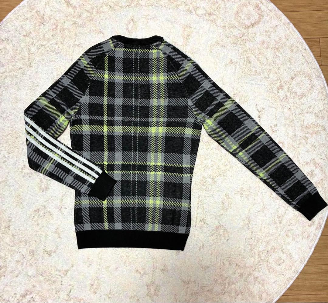 新品3点★定価3.3万！XS アディダス ニット　フレアスカート　リボンバイザー