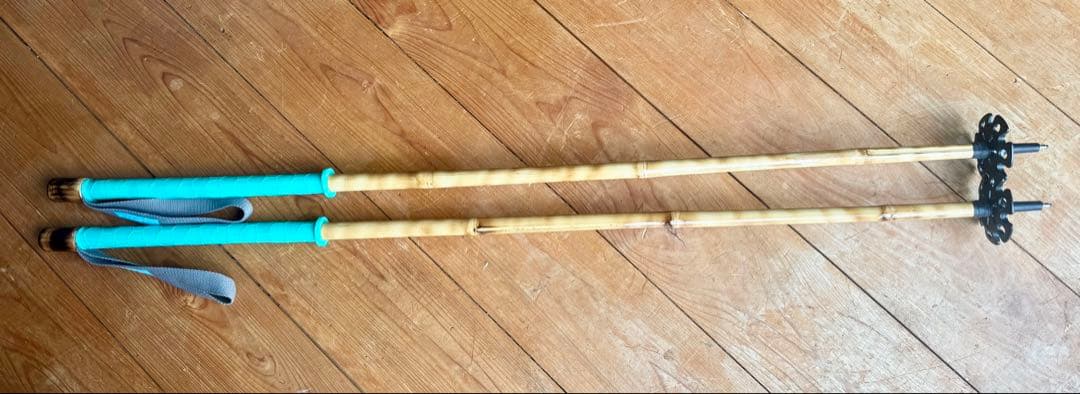 即購入可完成品　KanazawaPOLES 114cm 竹ポール　竹ストック