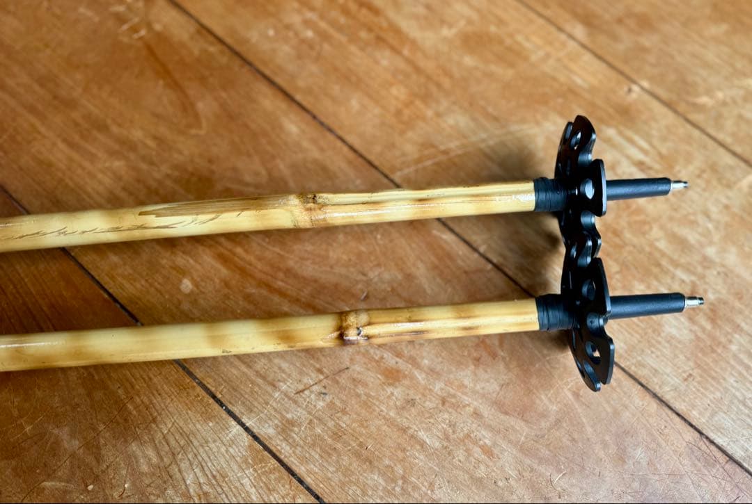 即購入可完成品　KanazawaPOLES 114cm 竹ポール　竹ストック