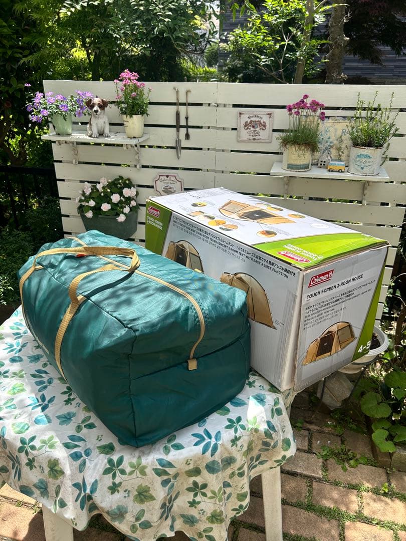 Coleman ベージュキャンプテント 収納バッグ付き