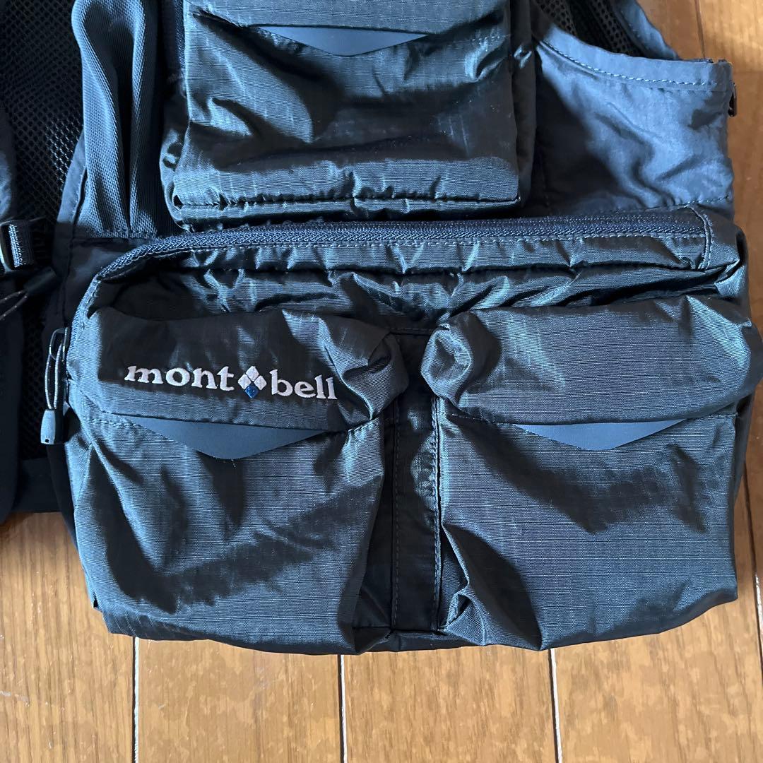 mont-bell フィッシングベスト ダークグレー