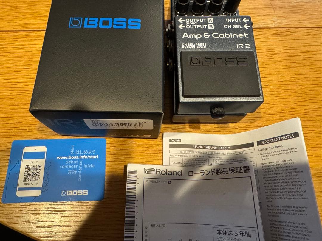 美品　BOSS IR-2 Amp & Cabinet エフェクター