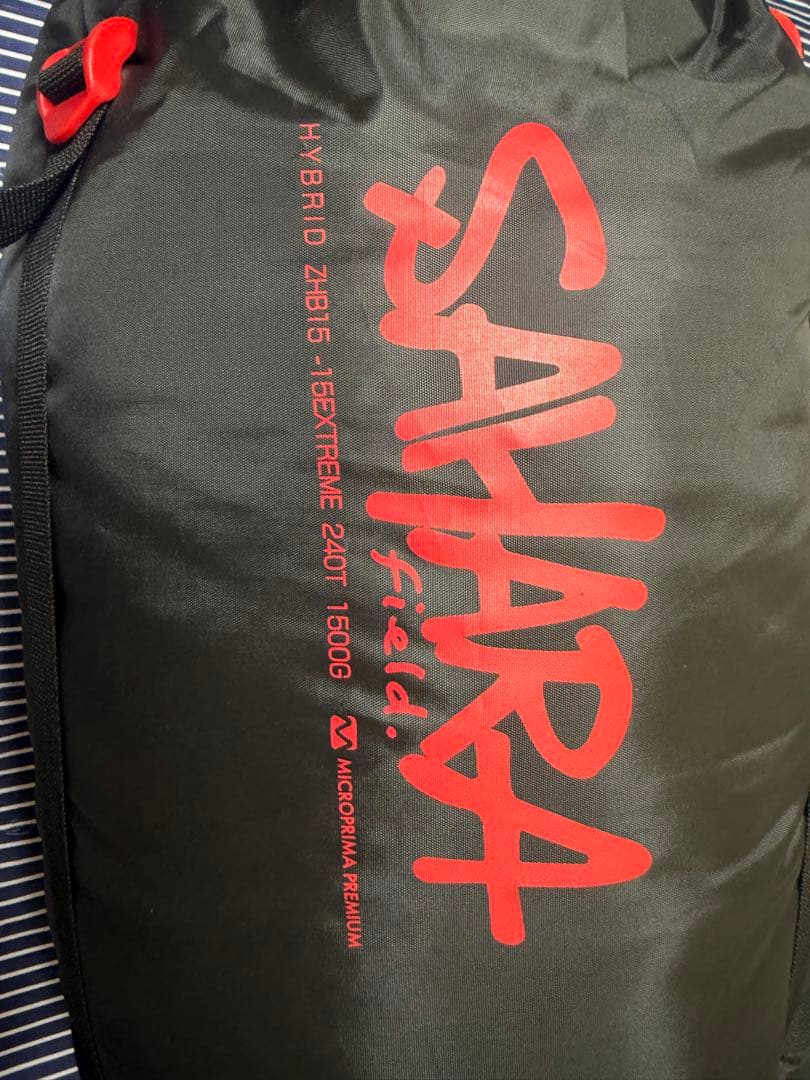 寝袋FieldSAHARA ZH1500 ハイブリッド 使用可能温度 -15℃