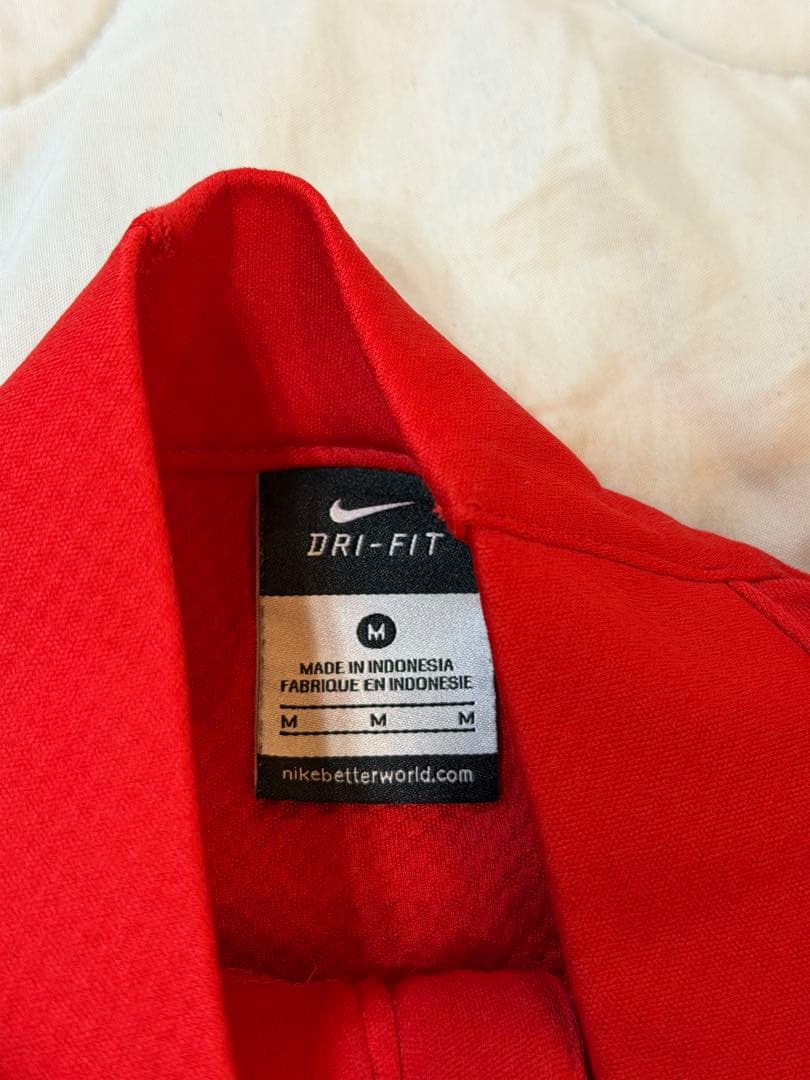 Nike DRI-FIT レッド ハーフジップジャージ　上下セット