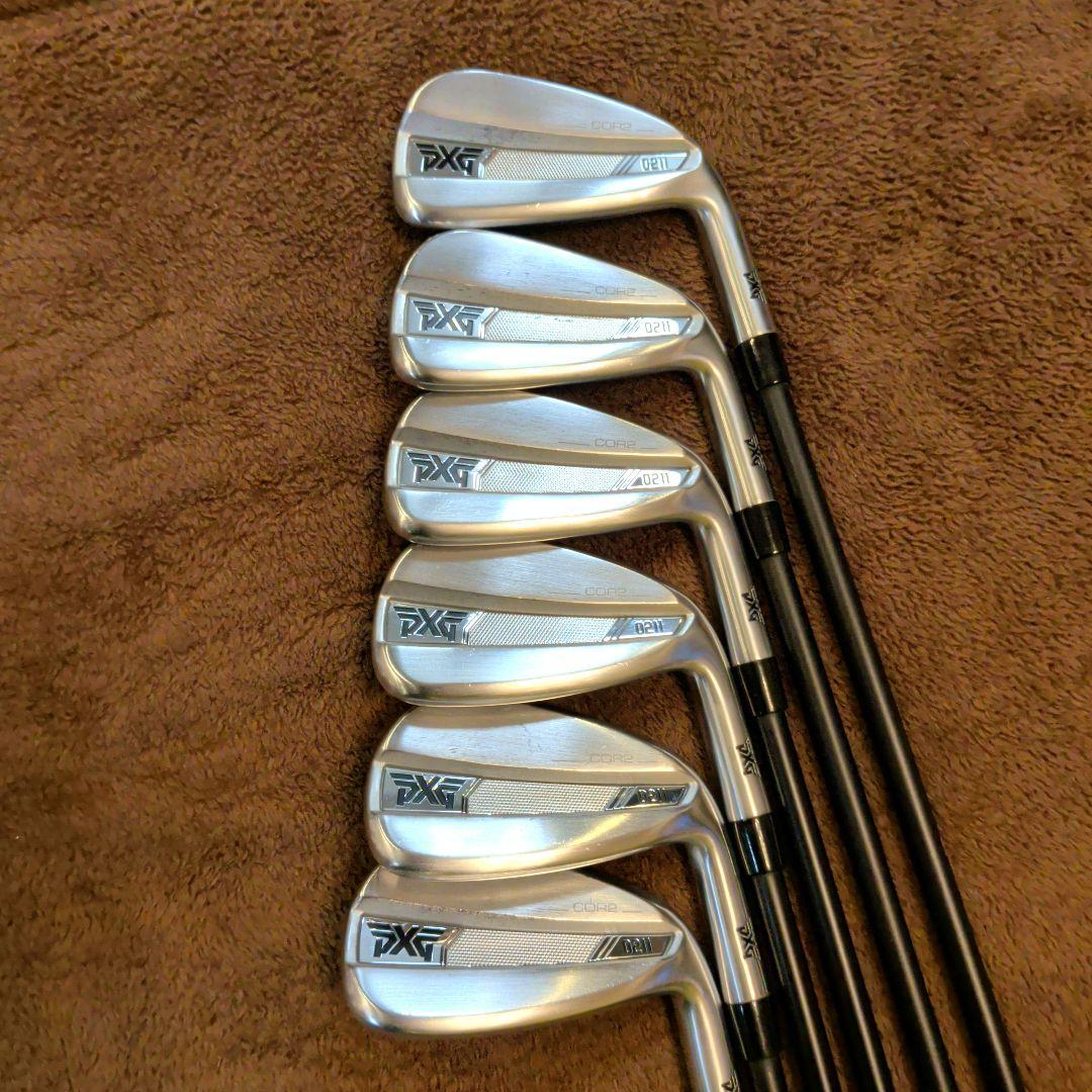 限定品 PXG 0211 CAST IRONS ６本セット 純正カーボンシャフト