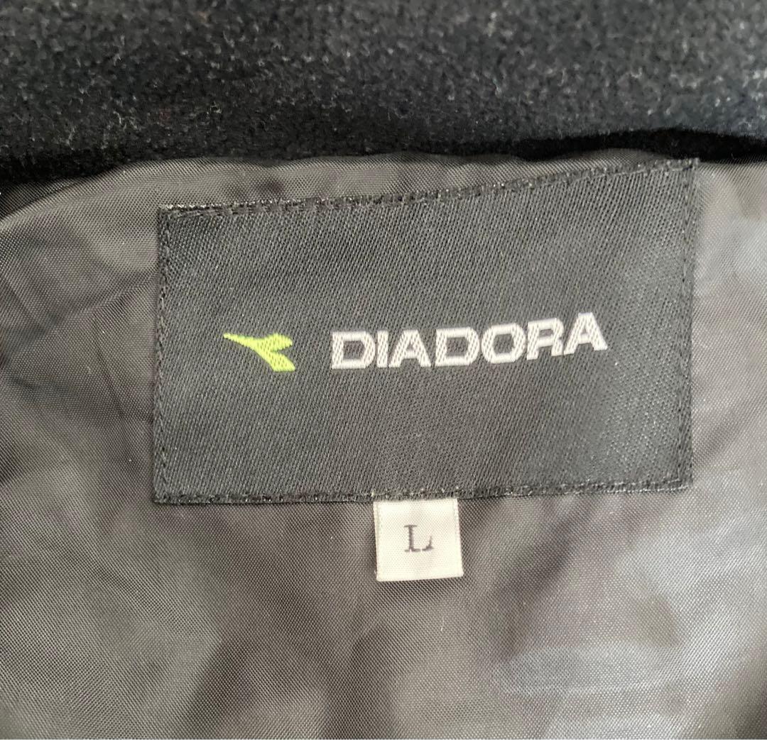 ディアドラDIADORA ベンチコート ブラック メンズL