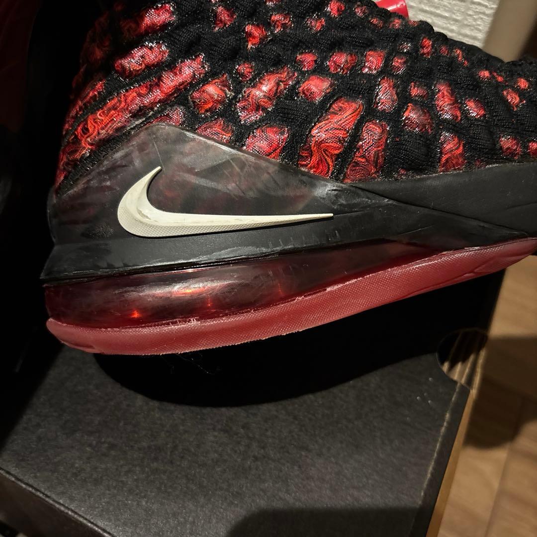 美品 Nike LeBron 17 INFRARED 24cm