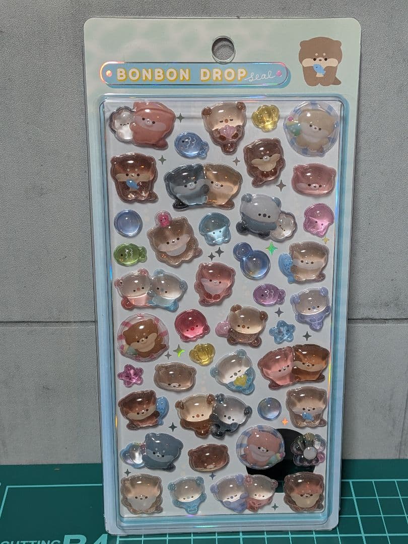水族館限定ボンボンドロップシール5種類①